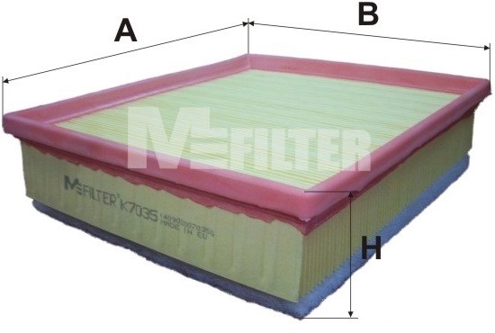 фильтр воздушный!\BMW F20/F21/F30/F31 1.6/1.2D 10> K7035 MFILTER AUTOMOTIVE FILTERS