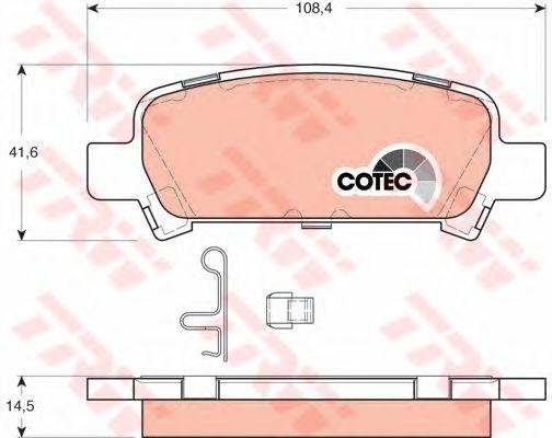 Колодки задние SUBARU FORESTER (SF, SG), LEGASY III-IV GDB3223 GDB3223 TRW