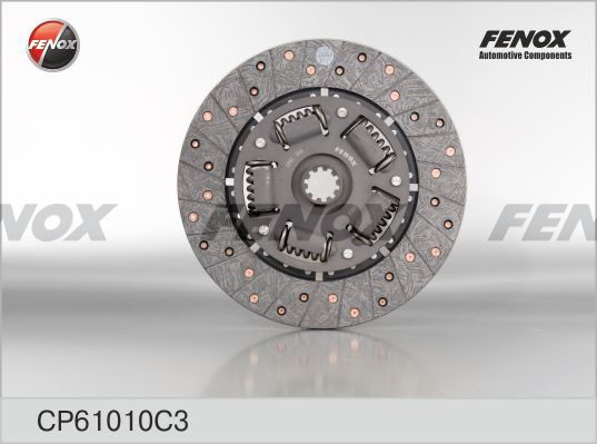 Диск сцепления для а/м ГАЗ 406 дв."Fenox" медные заклепки CP61010C3 FENOX