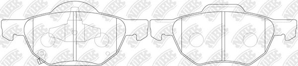 Колодки тормозные HONDA ACCORD 2.0/2.2/2.4 03 передние PN8125 PN8125 NIBK