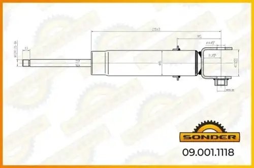 Амортизатор кабины SCANIA о.н 1908098 — 2 года безусловной гарантии 090011118 SONDER