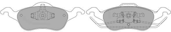 колодки дисковые передние!\ Ford Focus 1.4i-2.0i/1.8TDi 16V 98> FBP1094 FREMAX
