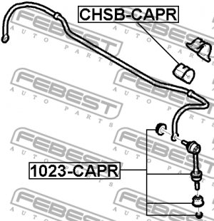 Тяга стабилизатора задняя CHEVROLET CAPTIVA 1023-CAPR 1023-CAPR FEBEST