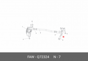 Шайба медная масляного насоса Q72324 FAW