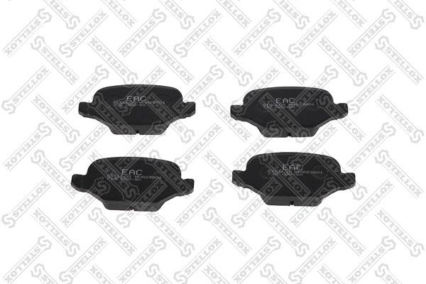 колодки диск. з.!\ Great Wall, Fiat Punto II 1.8i 16V 130 HGT 99>/Doblo 1.2i/1.9 738-000-SX STELLOX
