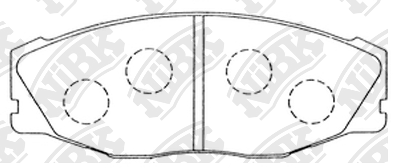 Колодки тормозные дисковые TO Comfort GS130/YS130 91-95, Crown GS130G/H/MS130 PN PN1157 NIBK