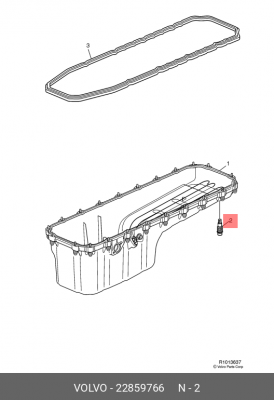 Винт фланца 22859766 VOLVO