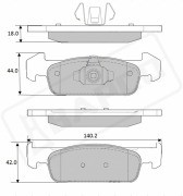 КОЛОДКИ ТОРМОЗНЫЕ ДИСКОВЫЕ ПЕРЕДНИЕ, BP0456 BP0456 BP0456 BAPCO