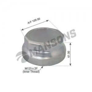 крышка ступицы! (алюм.) M125x2 внутр. SW105 \BPW-ECO(6.5-9Т) 300.078 MANSONS