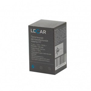 Лампа галогенная H7 12V 55W (PX26D) LECAR000051301 LECAR