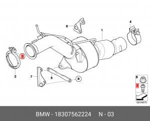 Болт BMW OE 18 30 7 562 224 BMW