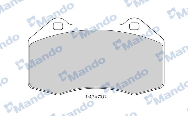 Колодки тормозные MAZDA 3 (13-) передние (4шт.) MANDO MBF015987 MANDO