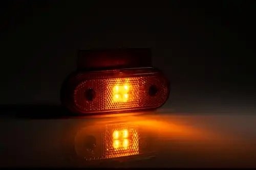 фонарь габаритный! жёлтого цвета, LED 120x46 с кронштейном, проводом 0.5м\ FT020ZKLED FRISTOM