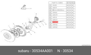 Скоба вилки 30534-AA001 30534AA001 SUBARU