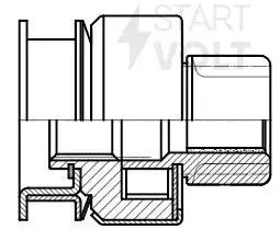 Привод стартера (бендикс) для а/м Nissan Micra E12 (12-) 1.2DIG-S (VCS 1407) VCS 1407 START VOLT