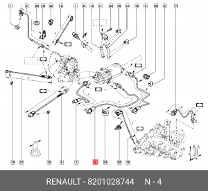 Датчик температуры 8201028744 8201028744 RENAULT
