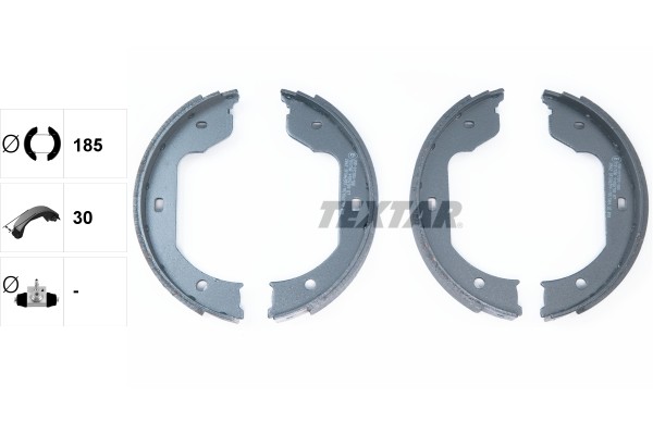 Колодки тормозные BMW 5,6,7,X3,X5 VW Touareg,T5 тормоза стояночного (4шт.) TEXTA 91058700 TEXTAR