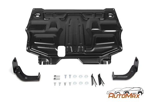 защита картера+КПП! +комплект крепежа, сталь\VW Polo Sedan,Skoda Fabia/Rооmster, AM.5842.2 AUTO MAX