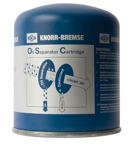 Фильтр влагоотделитель M41x1,5    (165mm) с маслоотделителем K039455 KNORR BREMSE