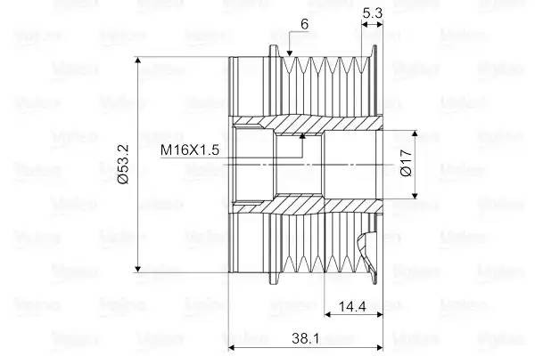 Шкив 588106 VALEO PHC