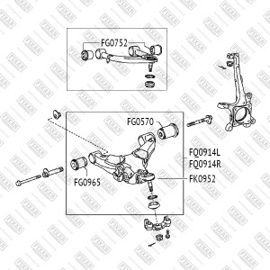 TOYOTA LX 570 (2007>)/LAND CRUISER (200) (2008>) FG0570 FIXAR