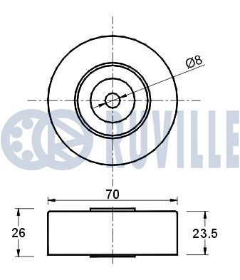 Опора двигателя 325841 325841 RUVILLE