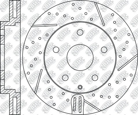 Диск тормозной MAZDA CX-5 (11-),6 (12-) передний (1шт.) NIBK RN1516DSET NIBK