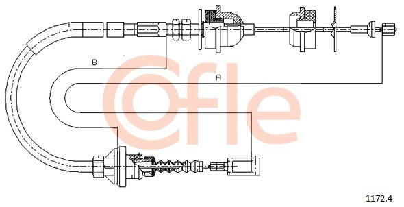 трос сцепления!\ Fiat Ducato, Peugeot Boxer 2.0-2.5TD 94> 9211724 COFLE