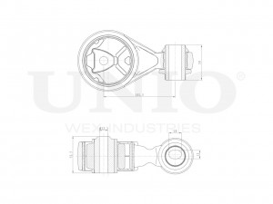 Опора двигателя правая RMP-15135 UNIO