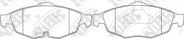 Колодки тормозные CHRYSLER Sebring передние (4шт.) NIBK PN0320 NIBK