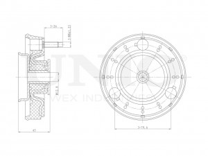 Опора амортизатора передняя RMP-13019 UNIO