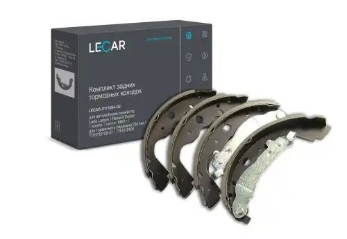 Колодки тормозные ЛАДА Largus RENAULT Kangoo (09-),Logan (07-) задние барабанные LECAR017100402 LECAR