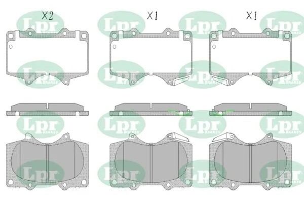 Комплект тормозных колодок 05P1379 05P1379 LPR