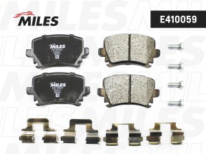 Колодки тормозные задние (Смесь Low-Metallic) VOLKSWAGEN TOURAN 03/CADDY/G5/G6 ( E410059 MILES