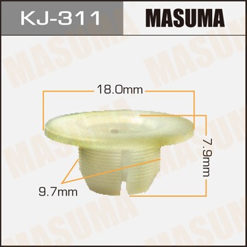 Пистон обивки универсальный MASUMA KJ311 MASUMA