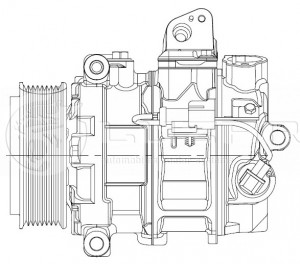 Компрессор кондиц. для а/м Land Rover Discovery III (04-) 2.7D LCAC1027 LCAC1027 LUZAR
