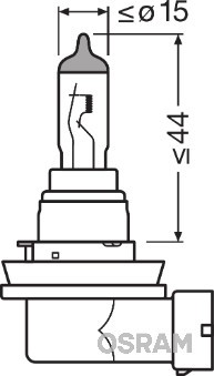 H8 12V-35W Стандартная, PGJ19-1 64212 OSRAM