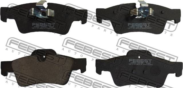 колодки торм. дисковые задние! с антискрип. пласт.\ MB W164/W251 2.8-5.5/2.8CDi- 1601-164R FEBEST