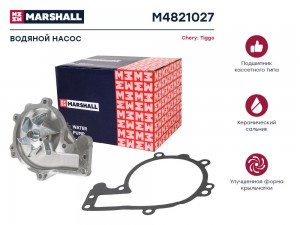 Помпа водяная Chery Tiggo 06- CrossEastar 07- Fora 06- M11 10- M4821027 M4821027 MARSHALL