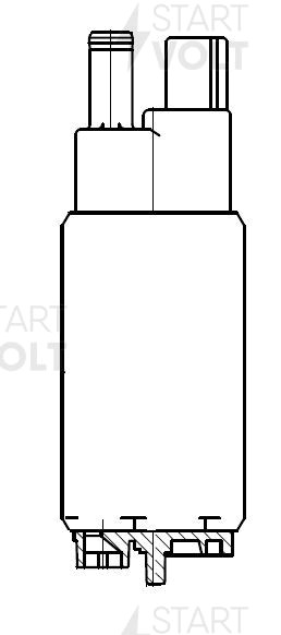 Мотор бензонасоса для а/м Honda Civic 06- 1.8i/CR-V 06- 2.4i/Fit 01- 1.3i/1.5i S SFP 2316 START VOLT