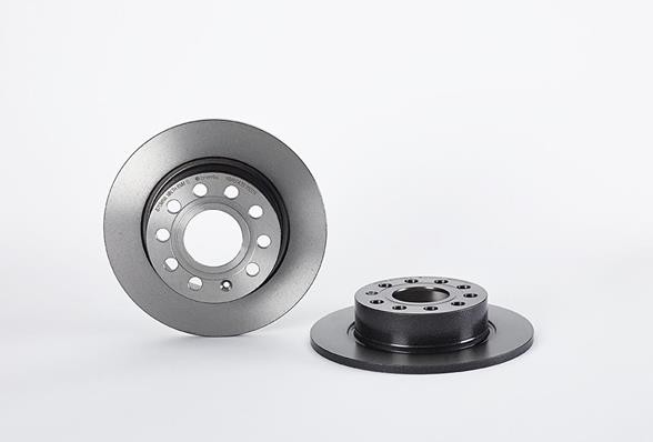 Диск тормозной VW Golf 5,6 AUDI A3 SKODA Octavia (1Z,5E),Yeti задний (1шт.) BREM 08.9502.11 BREMBO