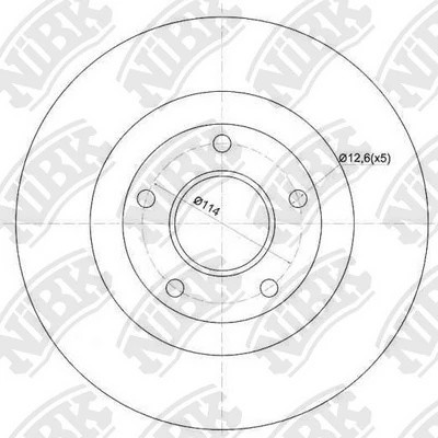 Диск тормозной передний NISSAN MAXIMA QX33 00-03 D296мм RN1545 RN1545 NIBK