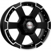КиК M56- Оригинал 16.0 / 7.0J PCD 6x139.70 ET 38.00 ЦО 67.10 Литой / Черный с по R13542 K K WHEELS