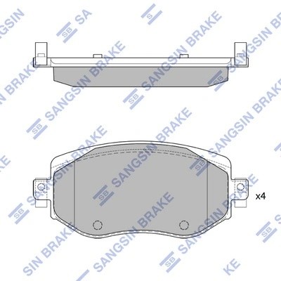 Тормозная колодка SP4329 SP4329 SANGSIN