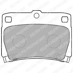 LP1546 колодки дисковые з.\ Mitsubishi Montero Sport 3.0i/2.5TD 98> LP1546 DELPHI