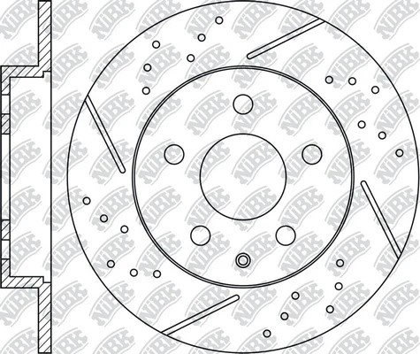 Диск тормозной MAZDA 6 (13-) задний (1шт.) NIBK RN1552DSET NIBK