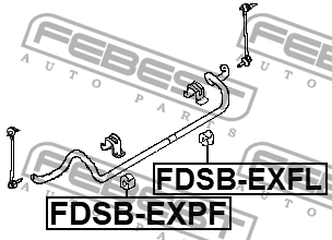 Втулка стабилизатора передн левая FORD EXPLORER TUB 2011-2013 FDSB-EXFL FDSB-EXFL FEBEST