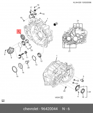 CHEVROLET CAPTIVA/EPICA/LACETTI 96420044 GENERAL MOTORS