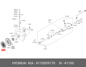 Диск сцепления Traget00- HYUNDAI/KIA 4110039170 HYUNDAI KIA
