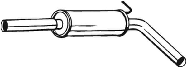 Глушитель VW Polo (01-07) SKODA Fabia (01-07) средняя часть BOSAL 233-633 BOSAL
